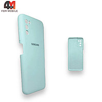 Чехол Samsung A03s Silicone Case, ментолового цвета