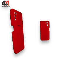 Чехол Samsung A03s Silicone Case, красного цвета