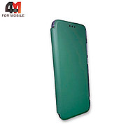Чехол книга Samsung A03s с усиленными углами, зеленого цвета