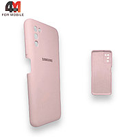 Чехол Samsung A03s Silicone Case, пудрового цвета
