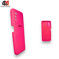 Чехол Samsung A03s Silicone Case, ярко-розового цвета