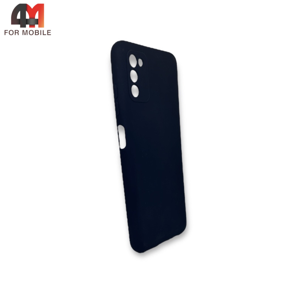 Чехол Samsung A03s силиконовый, матовый, черного цвета, Redline - фото 1 - id-p226620078
