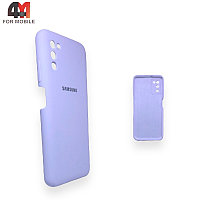 Чехол Samsung A03s Silicone Case, лавандового цвета