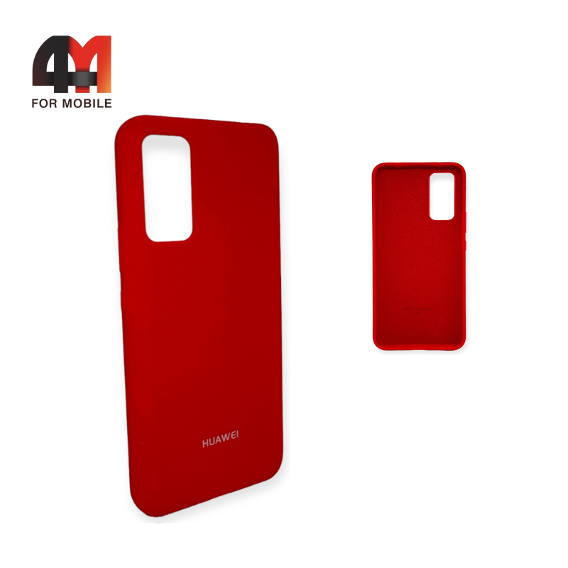 Чехол Huawei Honor 30/Honor 30 Pro/Honor 30 Pro Plus Silicone Case, красного цвета - фото 1 - id-p226617321