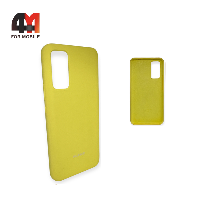 Чехол Huawei Honor 30/Honor 30 Pro/Honor 30 Pro Plus Silicone Case, желтого цвета - фото 1 - id-p226622020