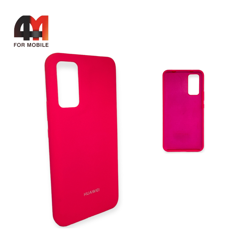 Чехол Huawei Honor 30/Honor 30 Pro/Honor 30 Pro Plus Silicone Case, ярко-розового цвета - фото 1 - id-p226621122