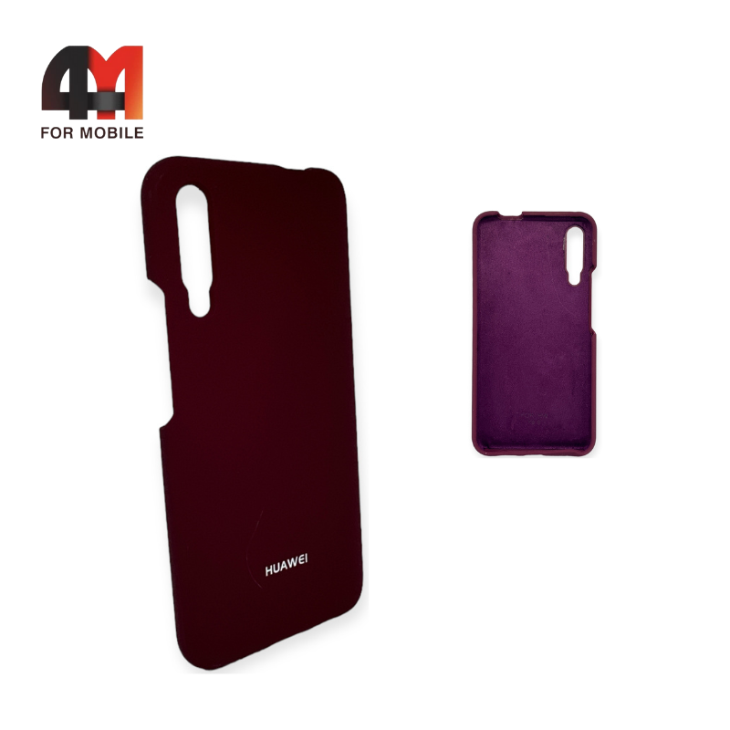 Чехол Huawei Honor 9X Pro/Y9s Silicone Case, цвет марсала - фото 1 - id-p226620946
