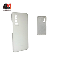 Чехол Huawei P Smart 2021 Silicone Case, белого цвета