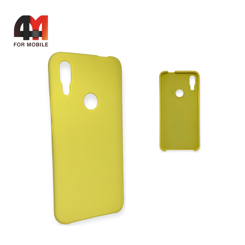 Чехол Huawei P Smart Z/Honor 9X/Y9 Prime 2019 Silicone Case, желтого цвета - фото 1 - id-p226622072