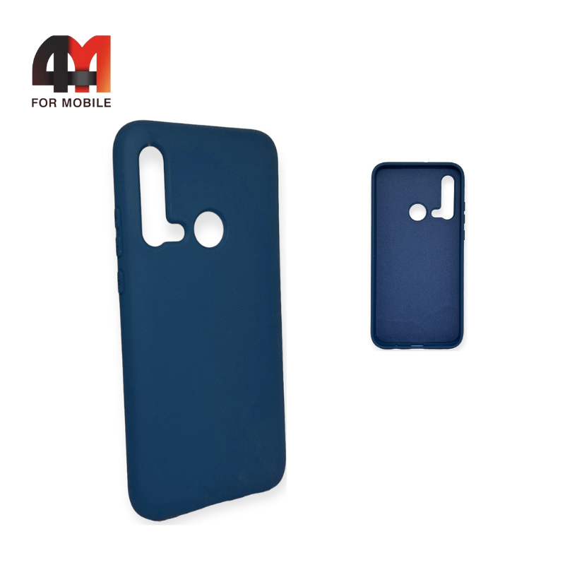 Чехол Huawei P20 Lite 2019 Silicone Case, синего цвета - фото 1 - id-p226619794