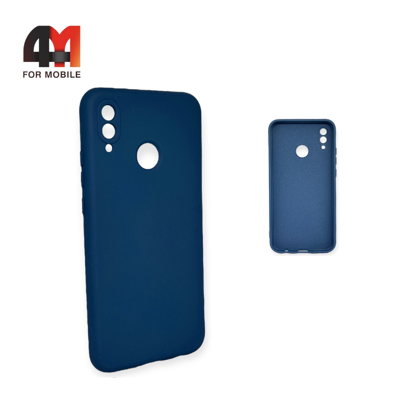 Чехол Huawei P20 Lite/Nova 3E Silicone Case, темно-синего цвета - фото 1 - id-p226620995