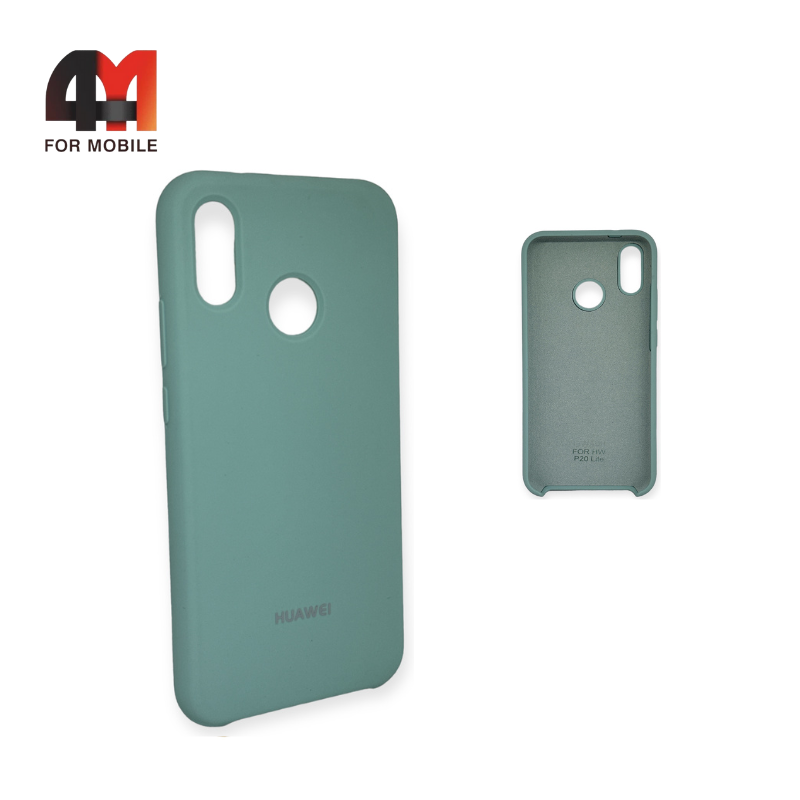 Чехол Huawei P20 Lite/Nova 3E Silicone Case, ментолового цвета - фото 1 - id-p226618534