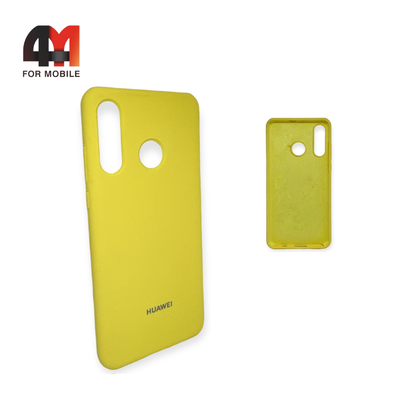 Чехол Huawei P30 Lite/Nova 4E/Honor 20S Silicone Case, желтого цвета - фото 1 - id-p226622106