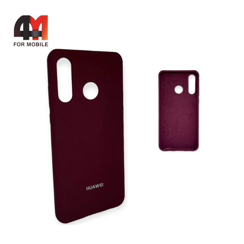 Чехол Huawei P30 Lite/Nova 4E/Honor 20S Silicone Case, цвет марсала - фото 1 - id-p226622103