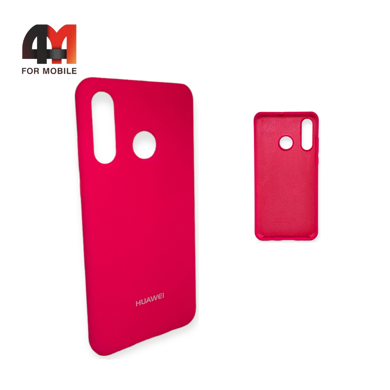 Чехол Huawei P30 Lite/Nova 4E/Honor 20S Silicone Case, ярко-розового цвета - фото 1 - id-p226622086