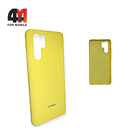 Чехол Huawei P30 Pro Silicone Case, желтого цвета