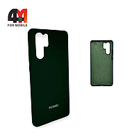 Чехол Huawei P30 Pro Silicone Case, темно-зеленого цвета