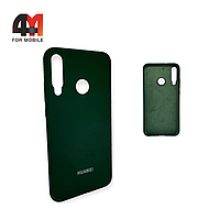 Чехол Huawei P40 Lite E/Y7P/Honor 9C Silicone Case, темно-зеленого цвета