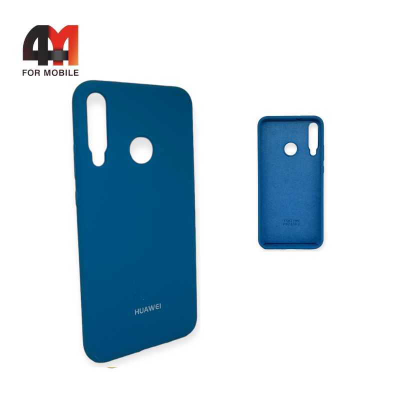 Чехол Huawei P40 Lite E/Y7P/Honor 9C Silicone Case, синего цвета - фото 1 - id-p226619847