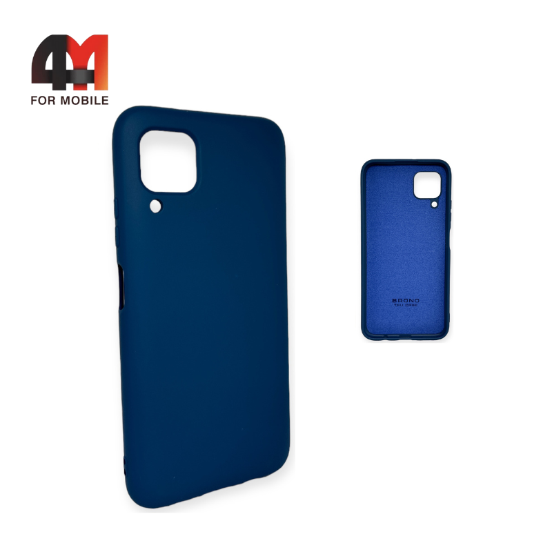 Чехол Huawei P40 Lite/Nova 6Se/Nova 7i Silicone Case, темно-синего цвета - фото 1 - id-p226622133