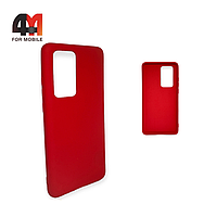 Чехол Huawei P40 Pro Silicone Case, красного цвета