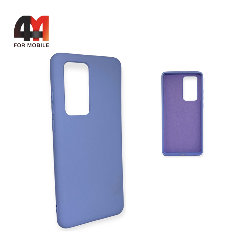Чехол Huawei P40 Pro Silicone Case, лавандового цвета - фото 1 - id-p226622155