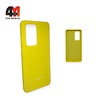 Чехол Huawei P40 Pro Silicone Case, желтого цвета