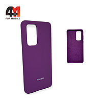 Чехол Huawei P40 Silicone Case, фиолетового цвета