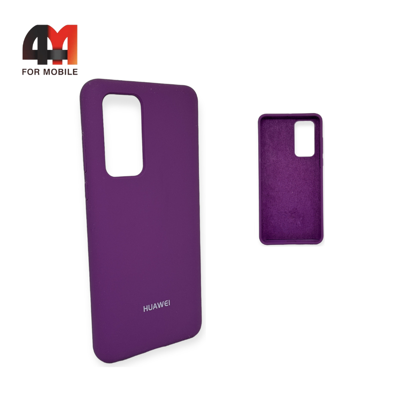 Чехол Huawei P40 Silicone Case, фиолетового цвета - фото 1 - id-p226617268
