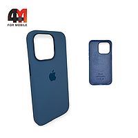 Чехол Iphone 15 Plus Silicone Case Premium + MagSafe, Winter Blue