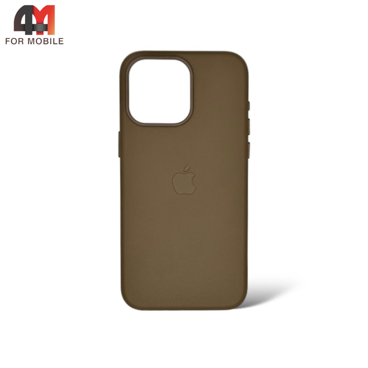 Чехол Iphone 15 Plus пластиковый, Leather Case + MagSafe, Taupe - фото 1 - id-p226619840