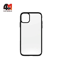 Чехол Iphone 15 Plus пластиковый с усиленной рамкой, черного цвета, ipaky