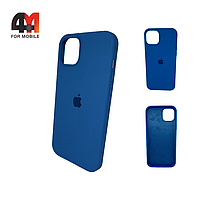 Чехол Iphone 15 Plus Silicone Case, 3 синего цвета