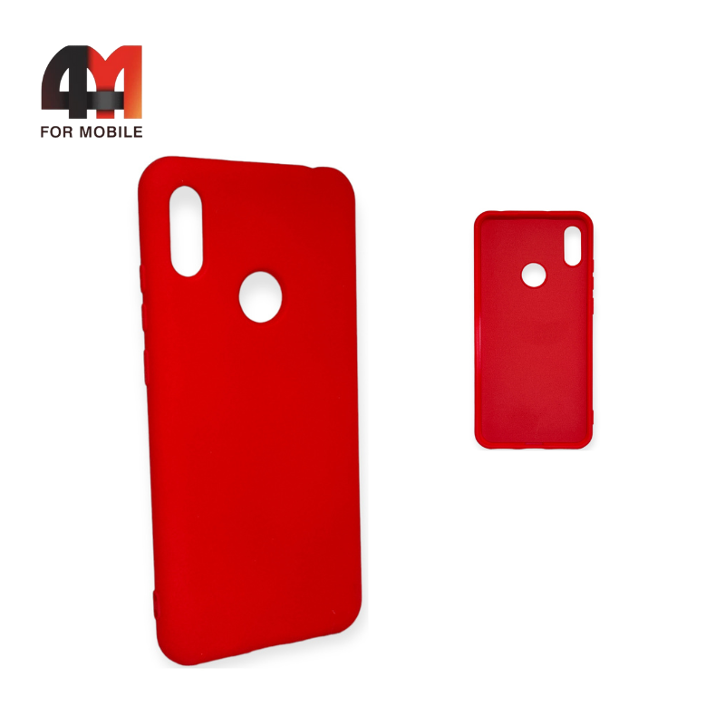Чехол Huawei Y6 2019/Honor 8A/Y6s Silicone Case, красного цвета - фото 1 - id-p226617458
