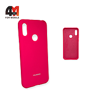 Чехол Huawei Y6 2019/Honor 8A/Y6s Silicone Case, ярко-розового цвета