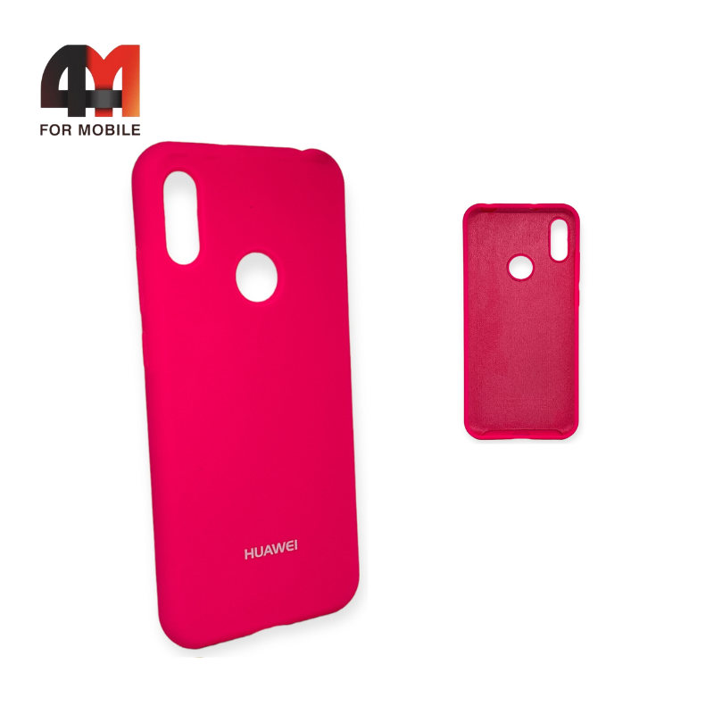 Чехол Huawei Y6 2019/Honor 8A/Y6s Silicone Case, ярко-розового цвета - фото 1 - id-p226622177