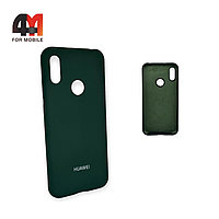 Чехол Huawei Y6 2019/Honor 8A/Y6s Silicone Case, темно-зеленого цвета