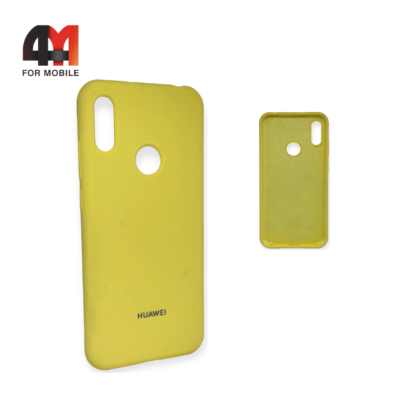 Чехол Huawei Y6 2019/Honor 8A/Y6s Silicone Case, желтого цвета - фото 1 - id-p226622181