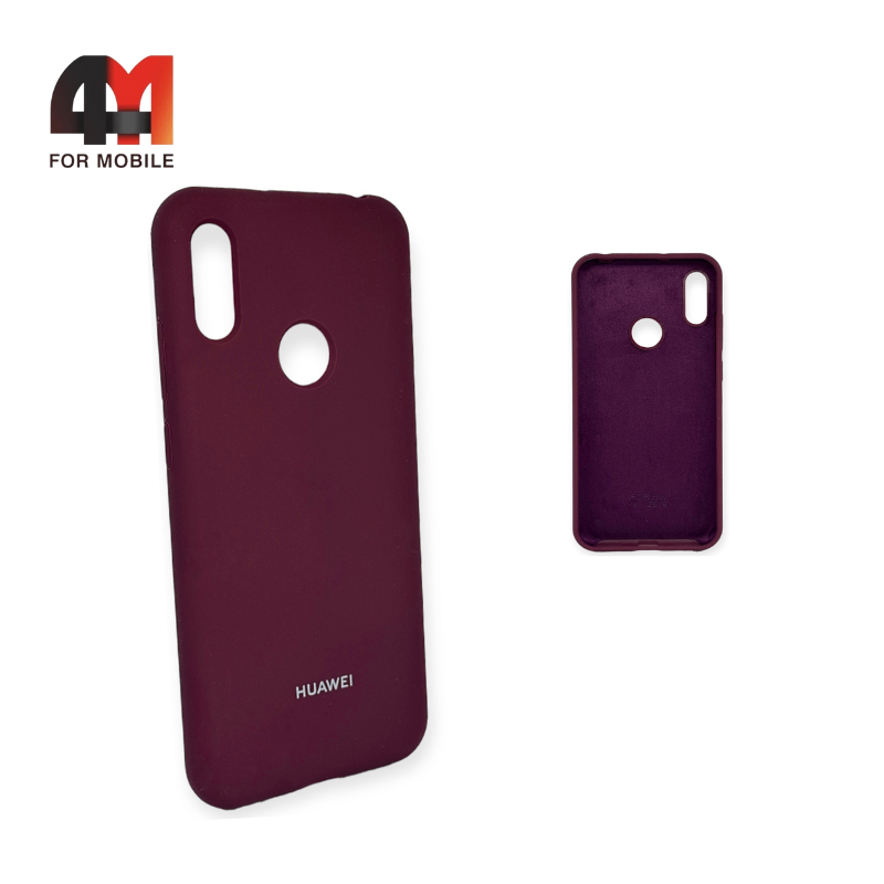 Чехол Huawei Y6 2019/Honor 8A/Y6s Silicone Case, цвет марсала - фото 1 - id-p226622182