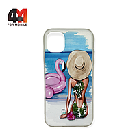 Чехол Iphone 11 силиконовый с рисунком, пляж