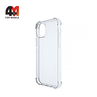Чехол Iphone 11 силиконовый с усиленными углами, прозрачный