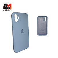 Чехол Iphone 11 Silicone Case Squared, 5 василькового цвета