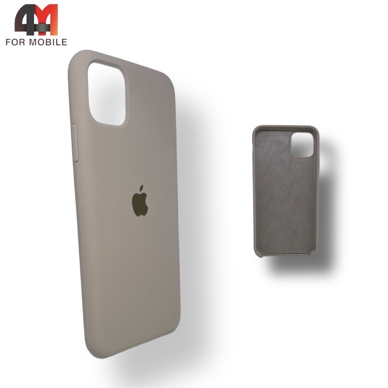 Чехол Iphone 11 Silicone Case, 10 бежевого цвета - фото 1 - id-p226619821