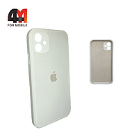 Чехол Iphone 11 Silicone Case Squared, 9 белого цвета