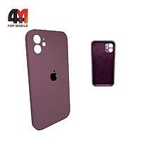Чехол Iphone 11 Silicone Case Squared, 62 лилового цвета