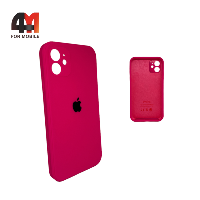 Чехол Iphone 11 Silicone Case Squared, 47 ярко-розового цвета - фото 1 - id-p226617423