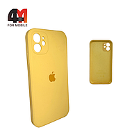 Чехол Iphone 11 Silicone Case Squared, 4 янтарного цвета