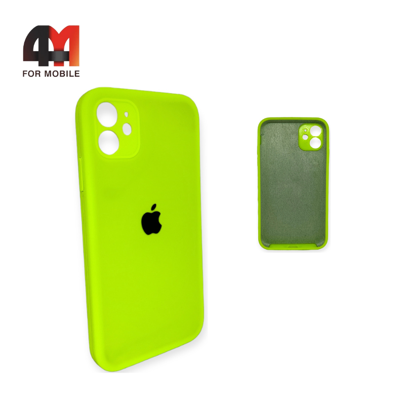 Чехол Iphone 11 Silicone Case Squared, 60 неонового цвета - фото 1 - id-p226620476