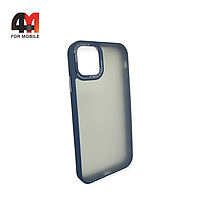 Чехол Iphone 11 пластиковый с усиленной рамкой, фиолетового цвета, New Case