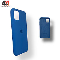 Чехол Iphone 11 Silicone Case, 3 синего цвета